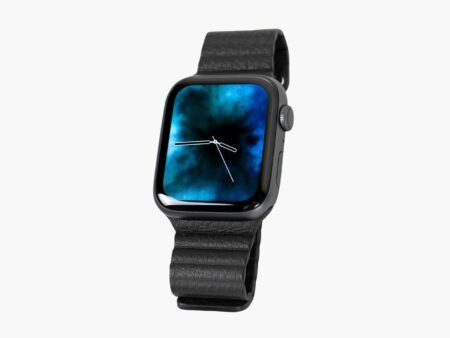 Apple Watch Series 4 Space Gray Aluminum Case with Leather Loop
